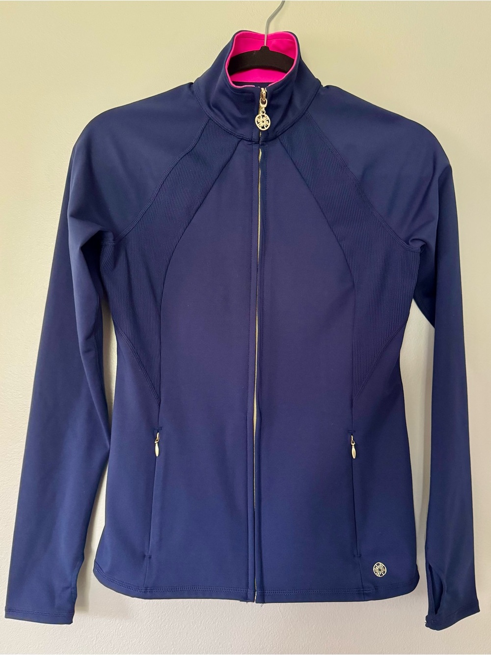 Lilly Pulitzer Luxletic Tennison Jacket in True Navy XXS
